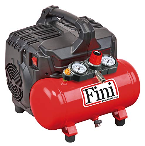 FINI SILTEK S/6 Compressore Silenzioso 2 Manometri (59 Db), 750 W, 230 V,...