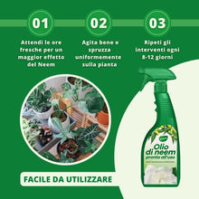 Carica l'immagine nel visualizzatore di Gallery, Gardemia Olio di Neem Spray per Piante 750ml Pronto Uso Azione Naturale contro varie Avversità Giardino Casa Multiuso Estratto Meccanicamente con Pressatura a Freddo Straordinarie Proprietà Naturali