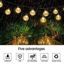 Carica l&#39;immagine nel visualizzatore di Gallery, VIFLYKOO Catena Luminosa Solare,Luce Stringa Solare 7M 50 LED Solar 50 Led