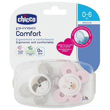 Carica l&#39;immagine nel visualizzatore di Gallery, Chicco 00074931110000 Physio Comfort Bimba Succhietto di Silicone, 0-6 Mesi,... - Ilgrandebazar