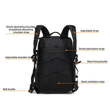 Carica l'immagine nel visualizzatore di Gallery, ZEHNHASE Zaino Tattico Militare 45L Molle Professionale Trekking Nero