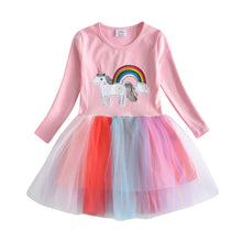 Carica l&#39;immagine nel visualizzatore di Gallery, VIKITA Vestitos Bambina Principessa Unicorno Casuale Cotone Abiti LH4576 4T - Ilgrandebazar