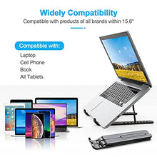Carica l&#39;immagine nel visualizzatore di Gallery, AOVUYCK-Store Supporto PC Portatile, 8 Livelli Regolabile &amp; Raffreddamento Porta PC, Pieghevole in Plastica e Silicone Laptop Stand per Computer Portatili e Tablet (10-15,6’’)