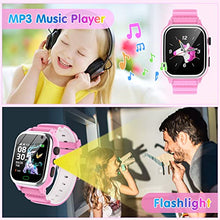 Carica l&#39;immagine nel visualizzatore di Gallery, QIASZHF Smartwatch per Bambini con 26 Giochi, Musica Orologio Telefono per Ragazzo e Ragazza, Contapassi Calorie, Fotocamera, Video, Sveglia, SOS, Torcia, Orologio Digitale Bambino 2-13 Anni Regalo
