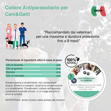 Carica l&#39;immagine nel visualizzatore di Gallery, Green-Italy Collare Antipulci Cane e Gatto, Regolabile 63 cm - Efficacia 8...