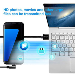 aceyoon Cavo USB Type-C 90 Gradi 30cm 3 Pezzi 90 Degree USBC 0.3m*3 - Ilgrandebazar