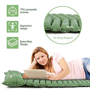 Relefree Materassino Campeggio Mare Ultraleggero Compatto Green