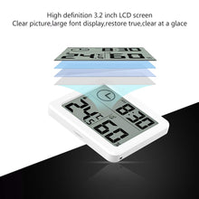 Carica l&#39;immagine nel visualizzatore di Gallery, Konesky Digitale Interno Termometro 8.1x7.1*1.0cm/3.2*2.8*0.4&quot;, Bianco - Ilgrandebazar