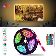 Carica l&#39;immagine nel visualizzatore di Gallery, ZOYJITU striscia a LED 5M RGB luci led 16 colori e 4 Multicolor-5m