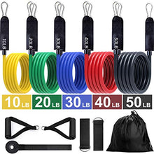 Carica l&#39;immagine nel visualizzatore di Gallery, EgoIggo Set di Fasce Resistenza, 5 Bande Resistenza Fino a 150 lbs,...