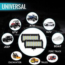 Carica l&#39;immagine nel visualizzatore di Gallery, 7&quot; Coppia Philips Proiettore LED Barra 6000K 240W 24000LM, BAR - Ilgrandebazar