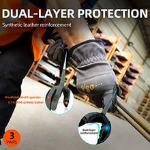 Carica l&#39;immagine nel visualizzatore di Gallery, Vgo Glove Guanti, 3 paia, guanti da lavoro in 10/XL, Rosso + Grigio + Giallo