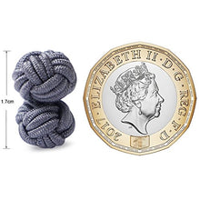 Carica l&#39;immagine nel visualizzatore di Gallery, HONEY BEAR 5 Paia Seta Tessuto Nodo Gemelli Set per Il Giro 6 Senza Scatola - Ilgrandebazar