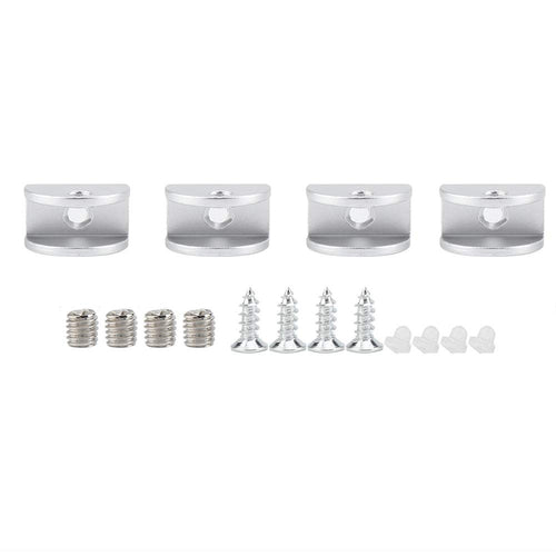 Garosa 4Pcs Morsetti di Vetro Space Glass Shelf Bracket S-5mm-8mm