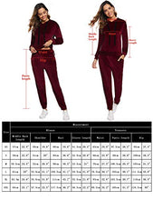 Carica l'immagine nel visualizzatore di Gallery, Hawiton Tuta Donna Sportiva Pigiama Set con Cappuccio Training S, Nero - Ilgrandebazar