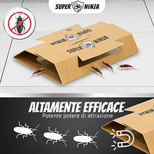 Carica l'immagine nel visualizzatore di Gallery, Super Ninja Trappola per Scarafaggi - 12 Trappola - Trappola per scarafaggi altamente efficace ed ecologica - Facile da usare - Fino a 3 mesi per trappola