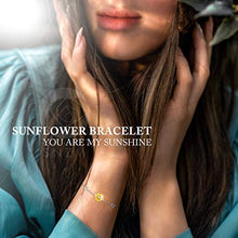 Carica l&#39;immagine nel visualizzatore di Gallery, SNZM Collana da Donna con Ciondolo a Forma di Girasole, Oro Bianco - Ilgrandebazar