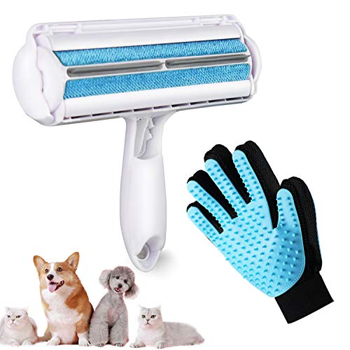 Guanto Per Gatti Guanti Toeletta Animali COMFPET - Spazzola In Silicone Alimentare Per Rimuovere Pelo Di Cane E Gatto | Massaggiatore Per Bagno Accessorio Toelettatura