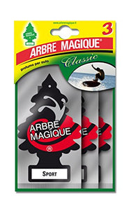 Arbre Magique 102710 Deodorante Auto, Profumo Tris Sport, Nero/Bianco/Rosso,... - Ilgrandebazar