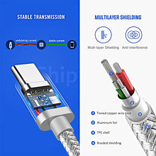 Carica l'immagine nel visualizzatore di Gallery, Cavo Usb Type-C Ricarica Carica Rapida Per Samsung S10 S10E USB C 1M+1M+2M