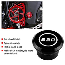 Carica l&#39;immagine nel visualizzatore di Gallery, Fydun Copertura foro telaio moto, coperchio decorativo Nero - Ilgrandebazar