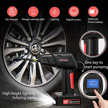Carica l'immagine nel visualizzatore di Gallery, Compressore Aria Portatile Auto Pompa Elettrica 2000mAh Ricaricabile con...