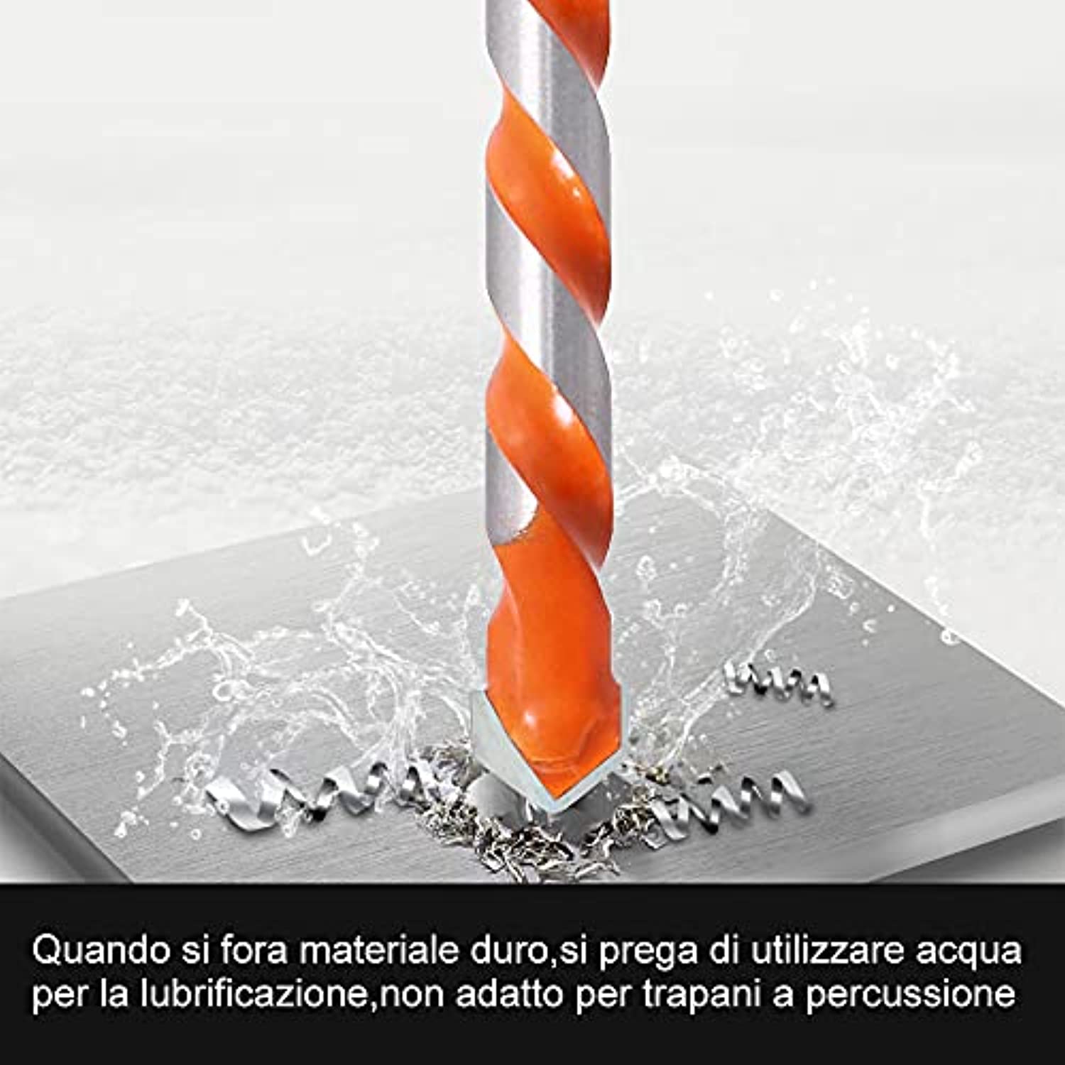 Set 10 Punte Da Trapano Da 6 Mm - Per Ceramica, Cemento, Vetro, Legno - Con Custodia - Foto 4