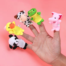 Carica l&#39;immagine nel visualizzatore di Gallery, 10pcs Different Finger Cartoon Animal burattini in morbido velluto Dolls... - Ilgrandebazar