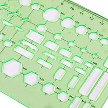Carica l&#39;immagine nel visualizzatore di Gallery, Set di 6 Mascherina Geometrica Disegno Tecnico Flessibile ma Resistente...