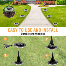 Carica l&#39;immagine nel visualizzatore di Gallery, Luci Solari Giardino Golwof 6 Pezzi 10 LED Luce Sepolta Solare IP65...