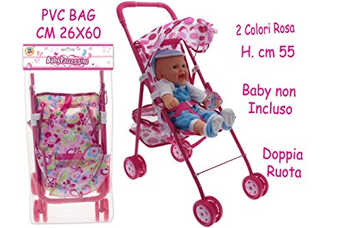 Teorema 04042 - Passeggino in Metallo con Cappottina, Colori Assortiti - Ilgrandebazar