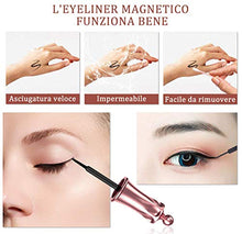 Carica l&#39;immagine nel visualizzatore di Gallery, Ciglia Finte Magnetiche, Eyeliner Magnetico Impermeabile e Set Di Ciglia...