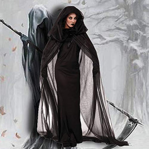 LATH.PIN Vestito Vampiro Halloween Costume da Strega Vestiti con M, Nero - Ilgrandebazar
