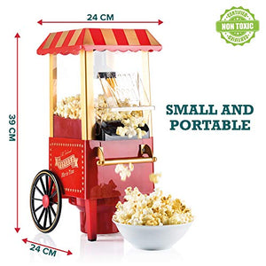 Gadgy Popcorn Machine - Retro Macchina Pop Corn Compatta, Aria Calda Senza... - Ilgrandebazar