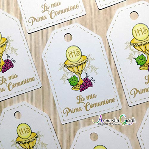 50 pezzi Bigliettini Prima Comunione, Stampati per bomboniera, 30x45... - Ilgrandebazar