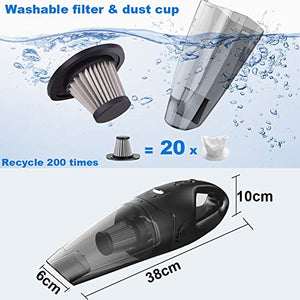 Aspirabriciole, Aspirapolvere Senza Fili con Luce LED, 120W/7500PA... - Ilgrandebazar