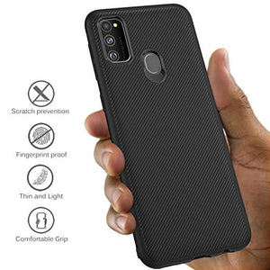 iBetter per Samsung Galaxy M30s Cover, Ultra Sottile di Gomma, Custodia Nero - Ilgrandebazar