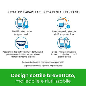 2x OzDenta Bite Dentale Notturno Automodellante. Apparecchio anti Bruxismo -...