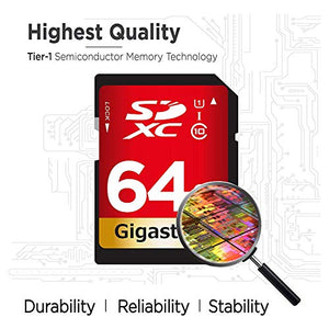 Gigastone Scheda di Memoria SDXC da 64GB, set 2. Velocità Lettura Fino...