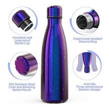 Carica l'immagine nel visualizzatore di Gallery, Festnight Borraccia Portatile in Acciaio Inox Termica Bottiglia Purple