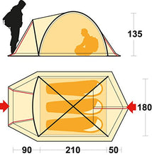Carica l'immagine nel visualizzatore di Gallery, Ferrino Skykline, Tenda a Cupola Campeggio, Blu, 3 Persone