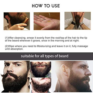 Olio da barba, Beard Growth oil, olio essenziale di oli barba per uomo,... - Ilgrandebazar