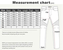 Carica l'immagine nel visualizzatore di Gallery, WCCI Uomo Moto Biker Jeans Pantaloni da M=33" (85cm waist), Nero