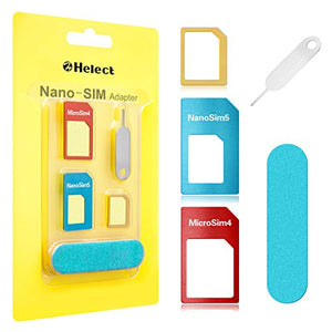 Helect Adattatore SIM Card, Kit 5-in-1 per Carte SIM... - Ilgrandebazar