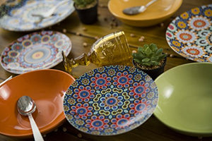 Villa d’Este Home Tivoli Marrakech Servizio Tavola, Porcellana, Multicolore,... - Ilgrandebazar