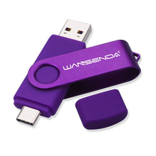 Carica l'immagine nel visualizzatore di Gallery, Chiavetta USB USB 3.0 di tipo C Wansenda USB Pen Drive OTG Flash Drive Per Tipo-C Dispositivi Android/PC/Mac (64GB, Viola) 64 Gb Viola