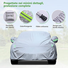 Carica l&#39;immagine nel visualizzatore di Gallery, Telo Copriauto LOETAD Impermeabile Antipolvere Anti UV Vento 470 x 180...