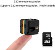 Carica l'immagine nel visualizzatore di Gallery, Mini telecamera SQ11 HD, Sansnail con visione notturna e risoluzione 1080p (colore nero)