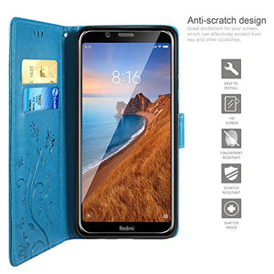 AROYI Cover Xiaomi Redmi 7A, Retro Design Flip Caso in PU Pelle Premium... - Ilgrandebazar