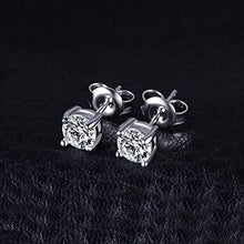 Carica l&#39;immagine nel visualizzatore di Gallery, Gold Gala Orecchini Punto Luce in Argento 925 Rodiato con Zirconi Bianchi... - Ilgrandebazar